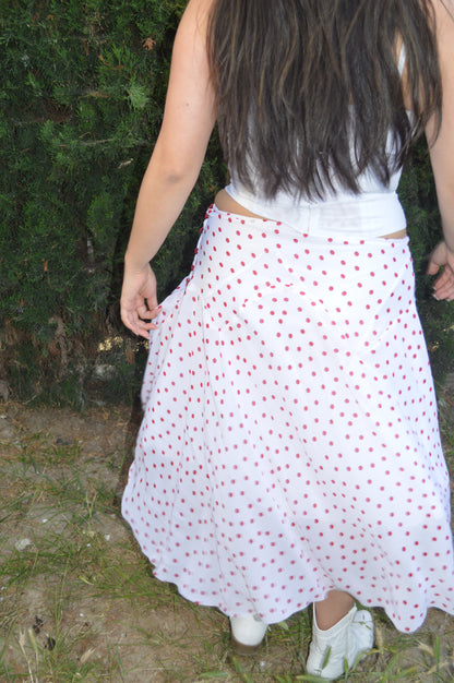 Cherry Lou Midi Skirt 🍒