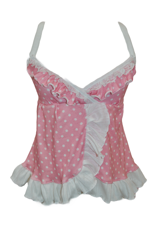 Dotty Ruffle Blouse